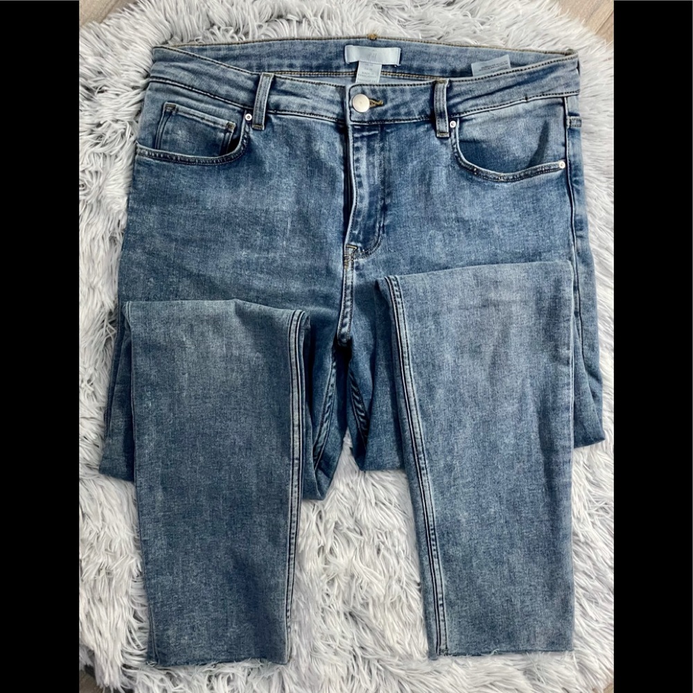 H&M Womens Acid Wash Skinny Jeggings